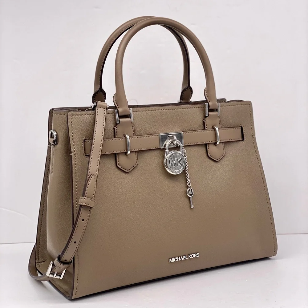 Michael Kors Hamilton Medium Satchel Crossbody Bag Dusk Color
